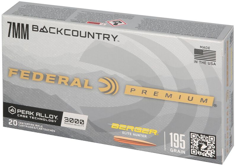 Elite Hunter, 7mm Backcountry, 195 Grain, Berger Elite Hunter, 3000 fps