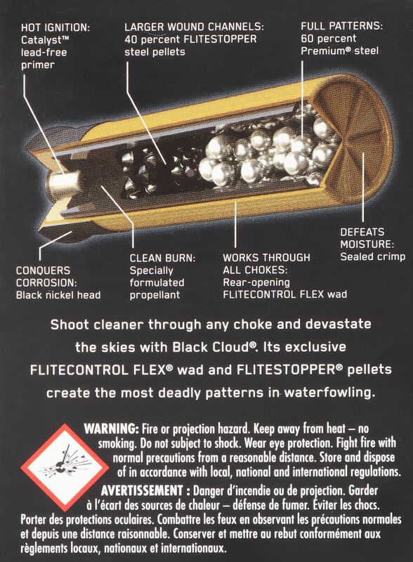 Black Cloud FS Steel, 20 Gauge, 2 Shot, 3 in, 1 oz, 1350 fps