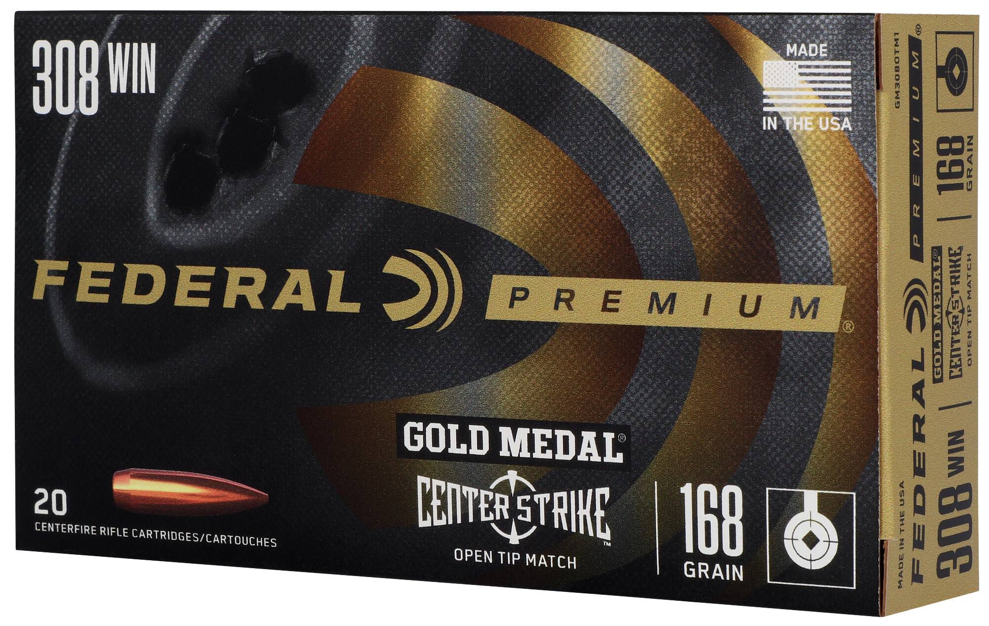 Buy Gold Medal CenterStrike 308 Win Ammo | 168 Grain, 2650 FPS