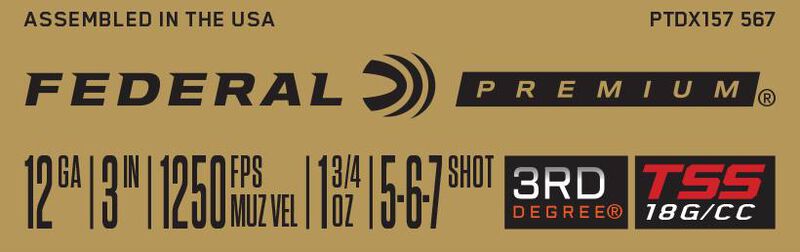 3rd Degree with HEAVYWEIGHT TSS, 12 Gauge, 5, 6 and 7 Shot, 3 in, 1 3/4 oz, 1250 fps