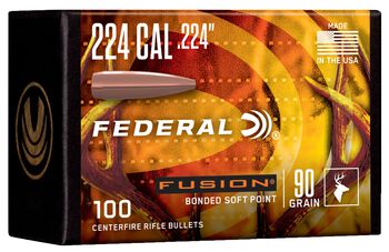 Fusion Component Bullet, .224, 90 Grain