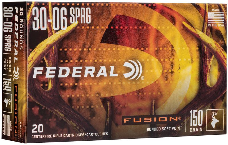 Fusion Rifle, 30-06 Springfield, 150 Grain, Fusion Soft Point, 2900 fps