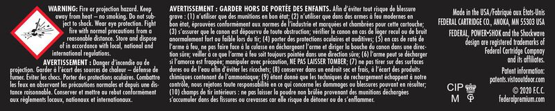 Power-Shok Rifle, 223 Rem, 55 Grain, Jacketed Soft Point, 3240 fps