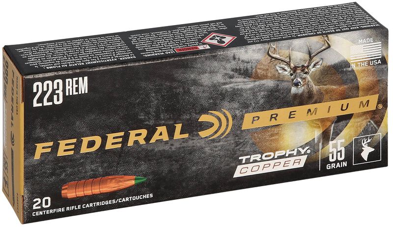 Trophy Copper, 223 Rem, 55 Grain, Trophy Copper, 3240 fps