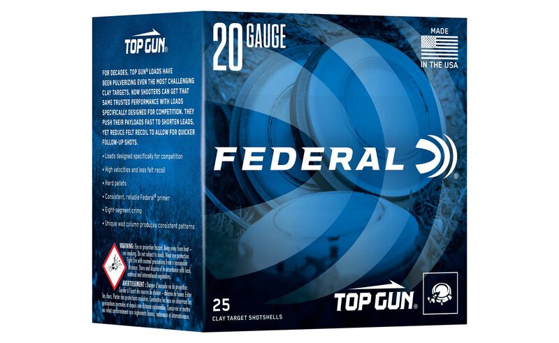 Top Gun, 20 Gauge, 7.5 Shot, 2-3/4 in, 7/8 oz, 1250 fps