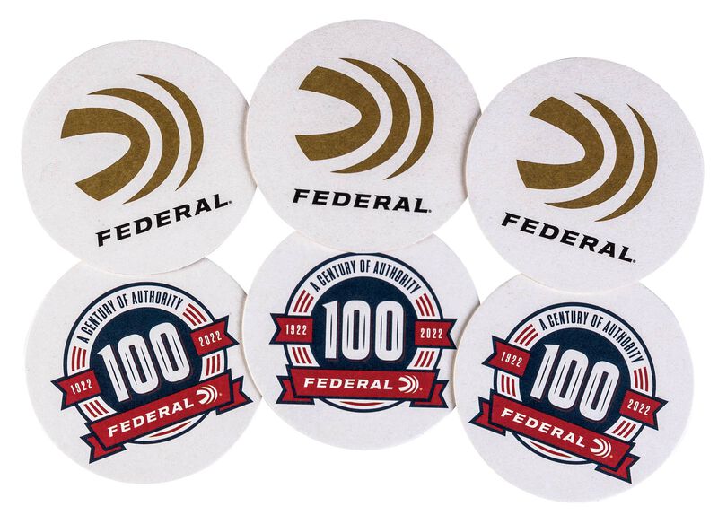 Federal Coasters, 3.5 in. Diameter, 6 per pack Count