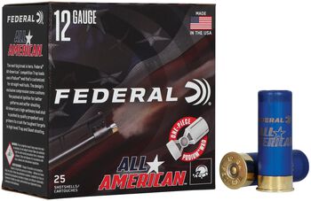 All-American, 12 Gauge, 7.5 Shot, 2-3/4 in, 1 oz, 1200 fps