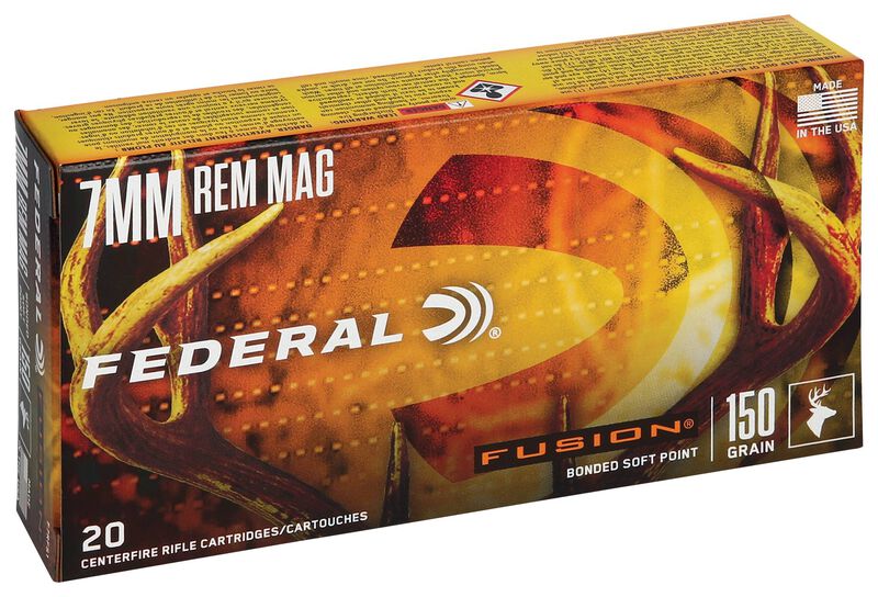 Fusion Rifle, 7mm Rem Mag, 150 Grain, Fusion Soft Point, 3050 fps