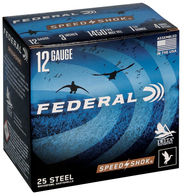 Speed-Shok, 12 Gauge, 4 Shot, 3 in, 1 1/4 oz, 1450 fps