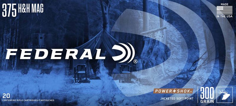 Power-Shok Rifle, 375 H&amp;H Magnum, 300 Grain, Jacketed Soft Point, 2530 fps