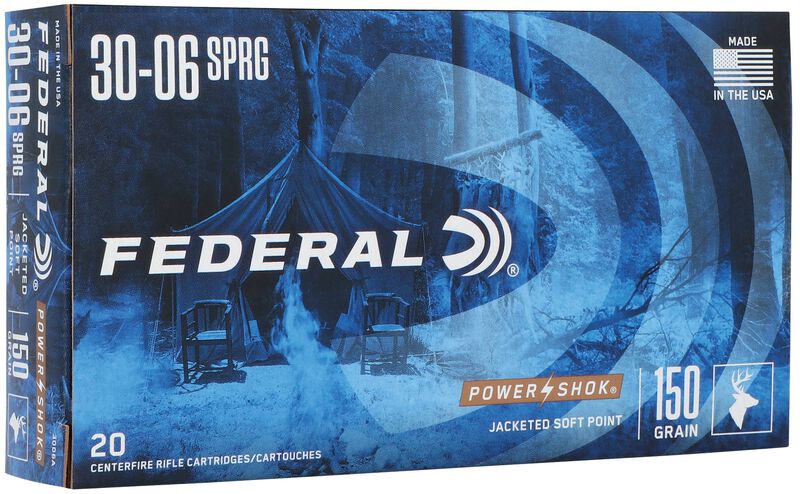 Power-Shok Rifle, 30-06 Springfield, 150 Grain, Jacketed Soft Point, 2910 fps