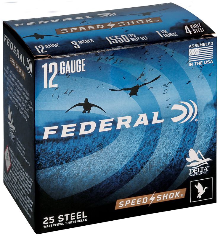 Speed-Shok, 12 Gauge, 4 Shot, 3 in, 1 1/8 oz, 1550 fps