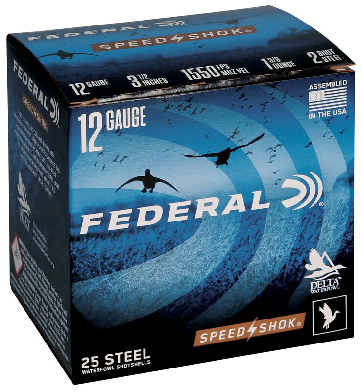 Speed-Shok, 12 Gauge, 2 Shot, 3-1/2 in, 1 3/8 oz, 1550 fps