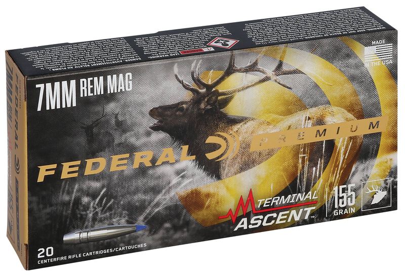 Terminal Ascent, 7mm Rem Mag, 155 Grain, Terminal Ascent, 3000 fps