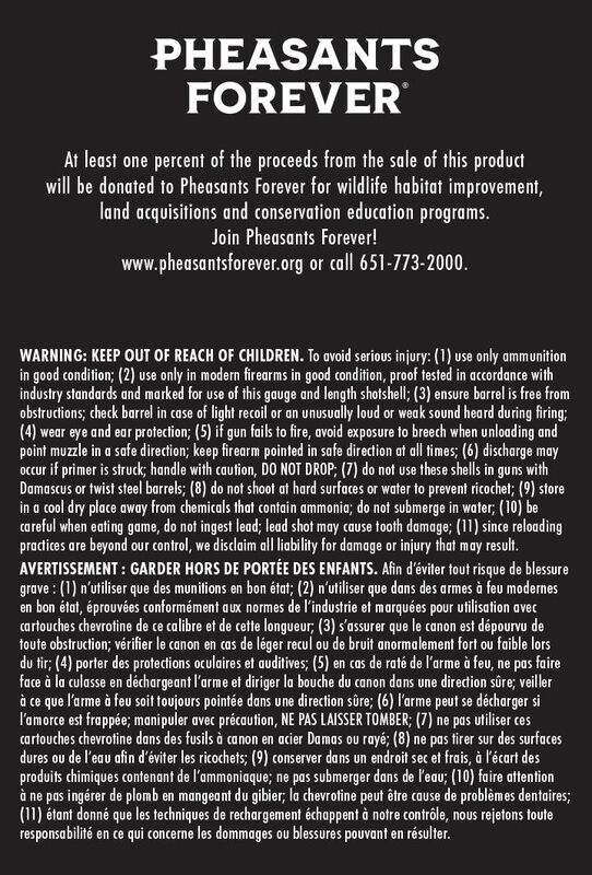 Prairie Storm FS Lead, 20 Gauge, 5 Shot, 2-3/4 in, 1 oz, 1350 fps