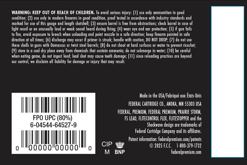 Prairie Storm FS Lead, 16 Gauge, 5 Shot, 2-3/4 in, 1 1/8 oz, 1425 fps