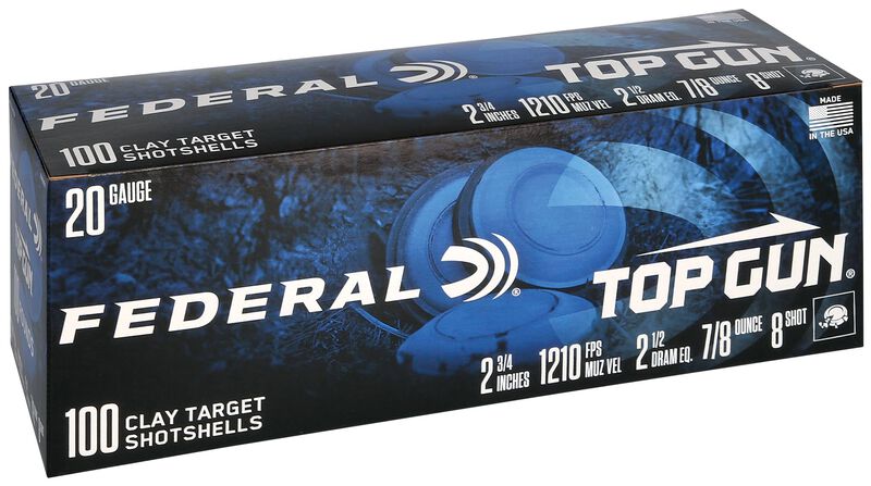 Top Gun, 20 Gauge, 8 Shot, 2-3/4 in, 7/8 oz, 1210 fps