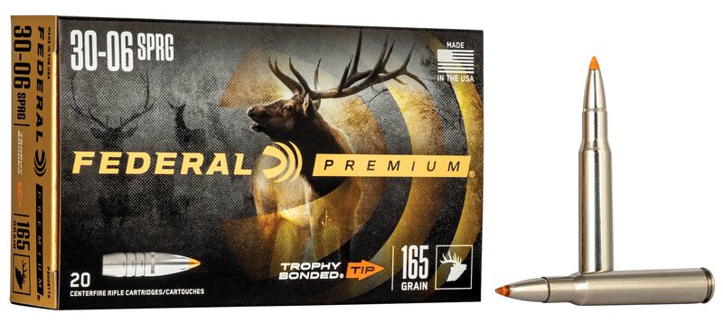 Trophy Bonded Tip, 30-06 Springfield, 165 Grain, Trophy Bonded Tip, 2800 fps