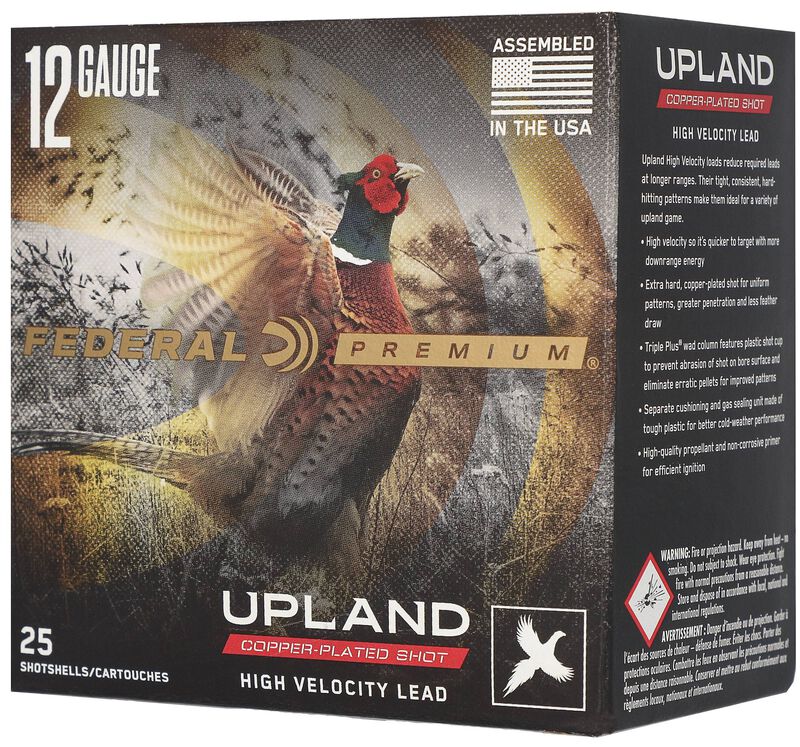 Upland High Velocity, 12 Gauge, 7.5 Shot, 2-3/4 in, 1 1/8 oz, 1500 fps