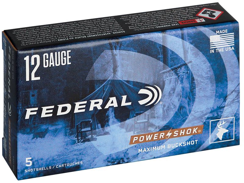 Power-Shok Buckshot, 12 Gauge, 000 Buck Shot, 2-3/4 in, 1325 fps