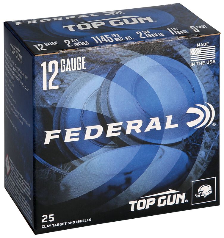 Top Gun, 12 Gauge, 9 Shot, 2-3/4 in, 1 1/8 oz, 1145 fps