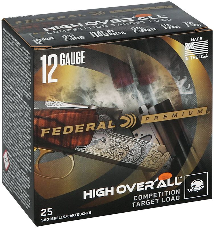 High Over All, 12 Gauge, 7.5 Shot, 2-3/4 in, 1 1/8 oz, 1145 fps