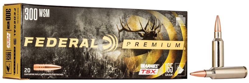 Barnes TSX, 300 WSM, 165 Grain, Barnes Triple-Shock X Bullet (TSX), 3130 fps