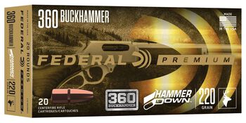 HammerDown Rifle, 360 Buckhammer, 220 Grain, Bonded Soft Point, 2000 fps