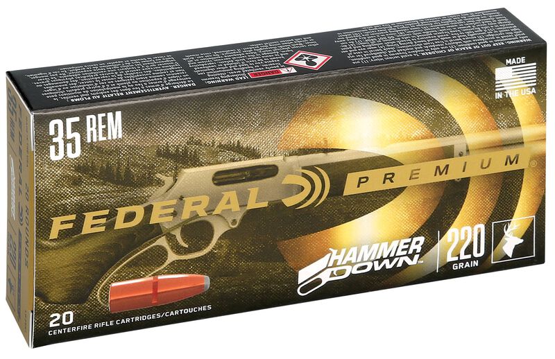 HammerDown Rifle, 35 Rem, 220 Grain, Bonded Soft Point, 1990 fps