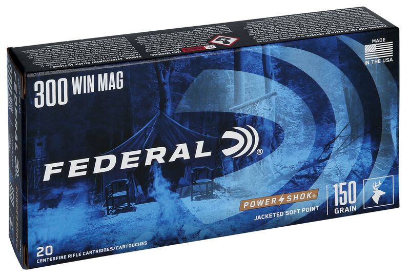 Power-Shok Rifle, 300 Win Mag, 150 Grain, Jacketed Soft Point, 3150 fps