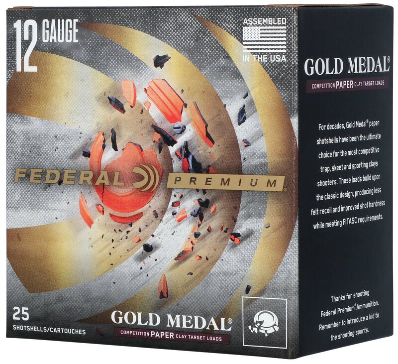 Gold Medal Paper, 12 Gauge, 8 Shot, 2-3/4 in, 1 oz, 1330 fps