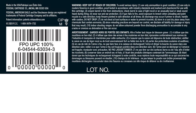 American Eagle Rifle, 6.5 Creedmoor, 120 Grain, Open Tip Match, 2900 fps