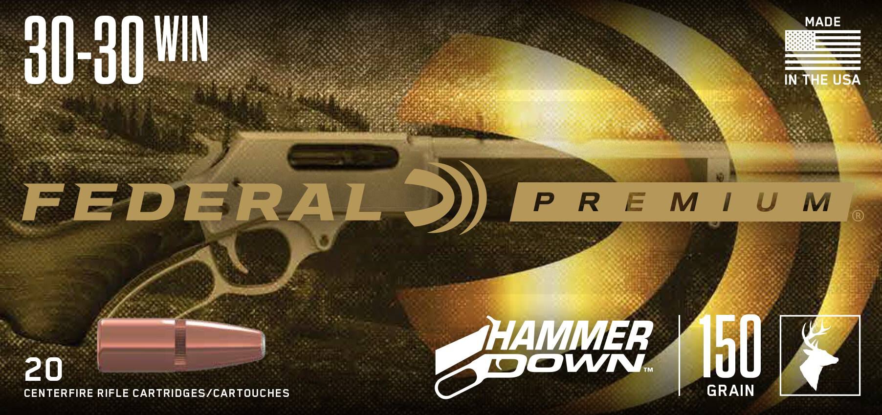Federal 30-30 150gr HammerDown BSP – Powerful .30-30 Win Lever Action Hunting Ammo, 2390 fps, 20 Rounds 3 Federal 30-30 150gr HammerDown BSP – Powerful .30-30 Win Lever Action Hunting Ammo, 2390 fps, 20 Rounds - Image 3