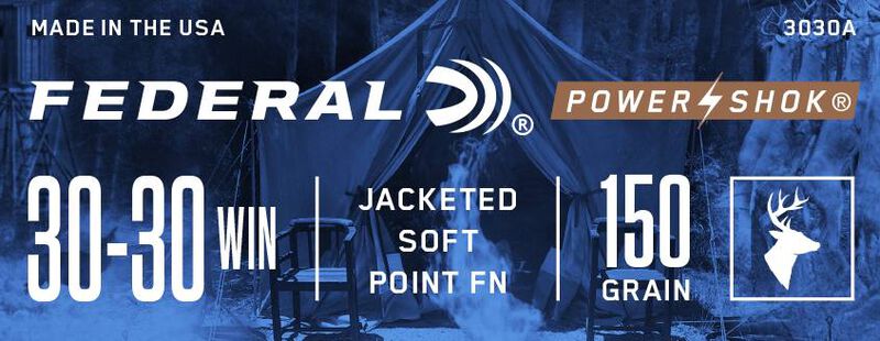 Power-Shok Rifle, 30-30 Win, 150 Grain, Jacketed Soft Point, 2390 fps