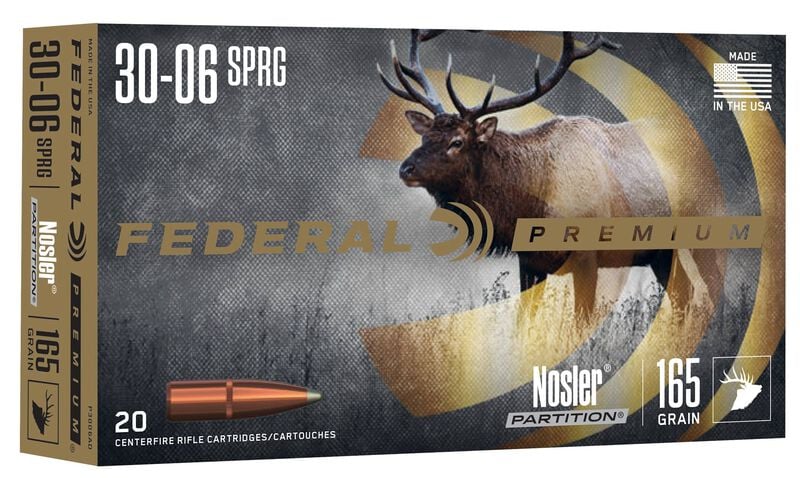 Nosler Partition, 30-06 Springfield, 165 Grain, Nosler Partition, 2830 fps