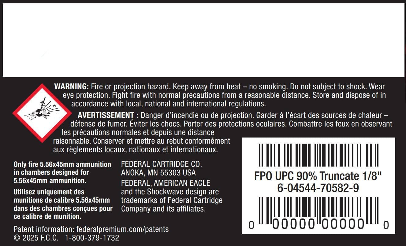 Federal 5.56 NATO 55gr FMJ Boat-Tail – Proven 5.56x45mm NATO Range Ammo, 3165 fps, 100 Rounds 3 Federal 5.56 NATO 55gr FMJ Boat-Tail – Proven 5.56x45mm NATO Range Ammo, 3165 fps, 100 Rounds - Image 3