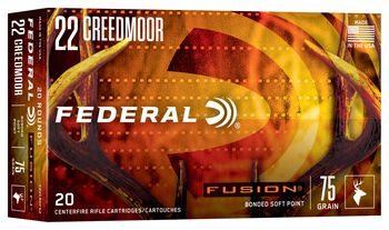 Fusion Rifle, 22 Creedmoor, 75 Grain, Fusion Soft Point, 3300 fps