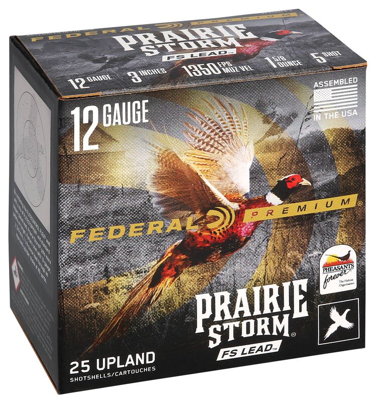Prairie Storm FS Lead, 12 Gauge, 5 Shot, 3 in, 1 5/8 oz, 1350 fps