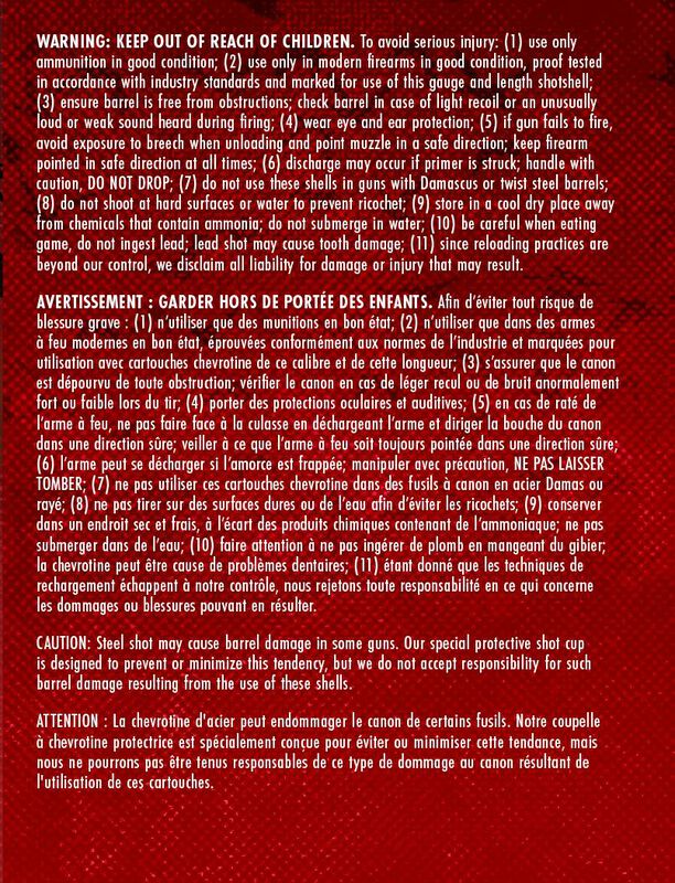 Ultra Steel, 20 Gauge, 3 and 5 Shot, 3 in, 1 oz, 1400 fps