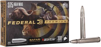 Safari Trophy Bonded Bear Claw, 375 H&H Magnum, 300 Grain, Trophy Bonded Bear Claw, 2400 fps