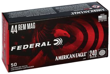 American Eagle Handgun, 44 Rem Magnum, 240 Grain, Jacketed Hollow Point, 1230 fps
