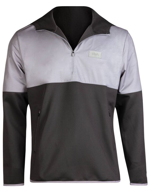 Federal/Waggle 1/2 Zip Hoodie Black