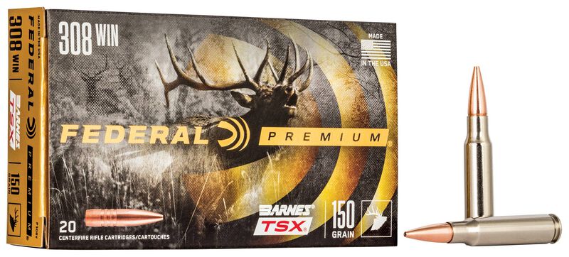 Barnes TSX, 308 Win, 150 Grain, Barnes Triple-Shock X Bullet &#40;TSX&#41;, 2820 fps