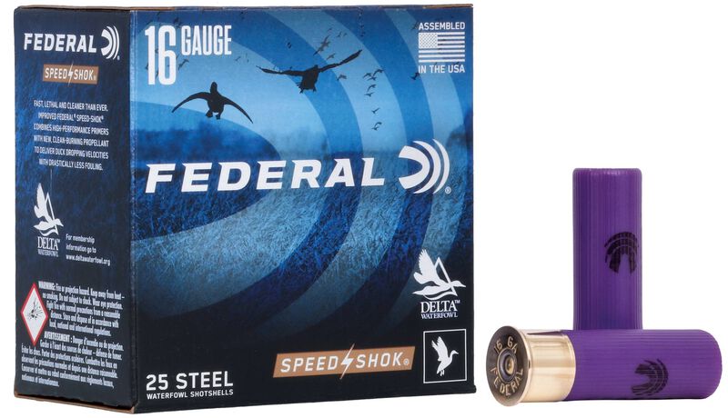 Speed-Shok, 16 Gauge, 2 Shot, 2-3/4 in, 15/16 oz, 1350 fps
