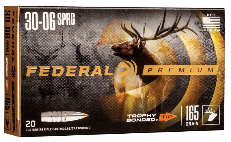 Trophy Bonded Tip, 30-06 Springfield, 165 Grain, Trophy Bonded Tip, 2800 fps