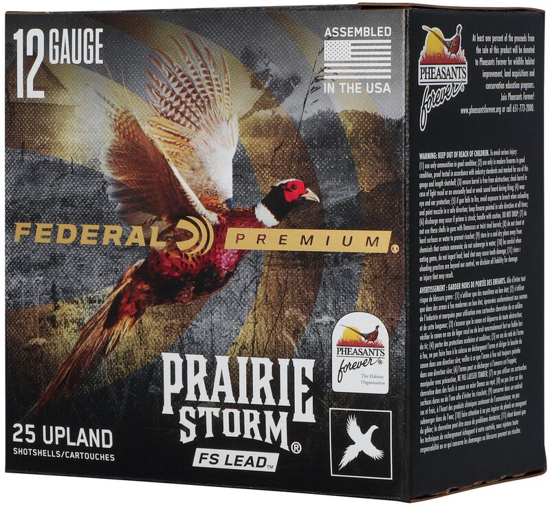 Prairie Storm FS Lead, 12 Gauge, 4 Shot, 2-3/4 in, 1 1/4 oz, 1330 fps