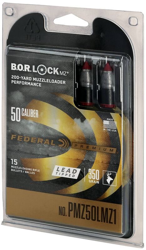 Lead Tipped Muzzleloader Bullet, .50, 350 Grain