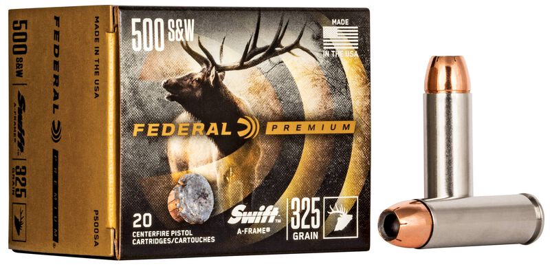 Swift A-Frame, 500 S&amp;W, 325 Grain, Swift A-Frame, 1800 fps
