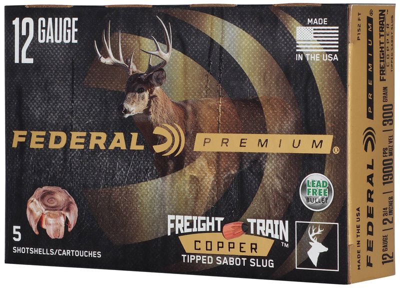 Freight Train Copper Sabot Slug, 12 Gauge, 300 Grain, 2-3/4 in, 1900 fps
