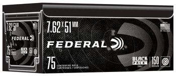 Black Pack Rifle, 7.62x51mm NATO, 150 Grain, Full Metal Jacket, 2790 fps